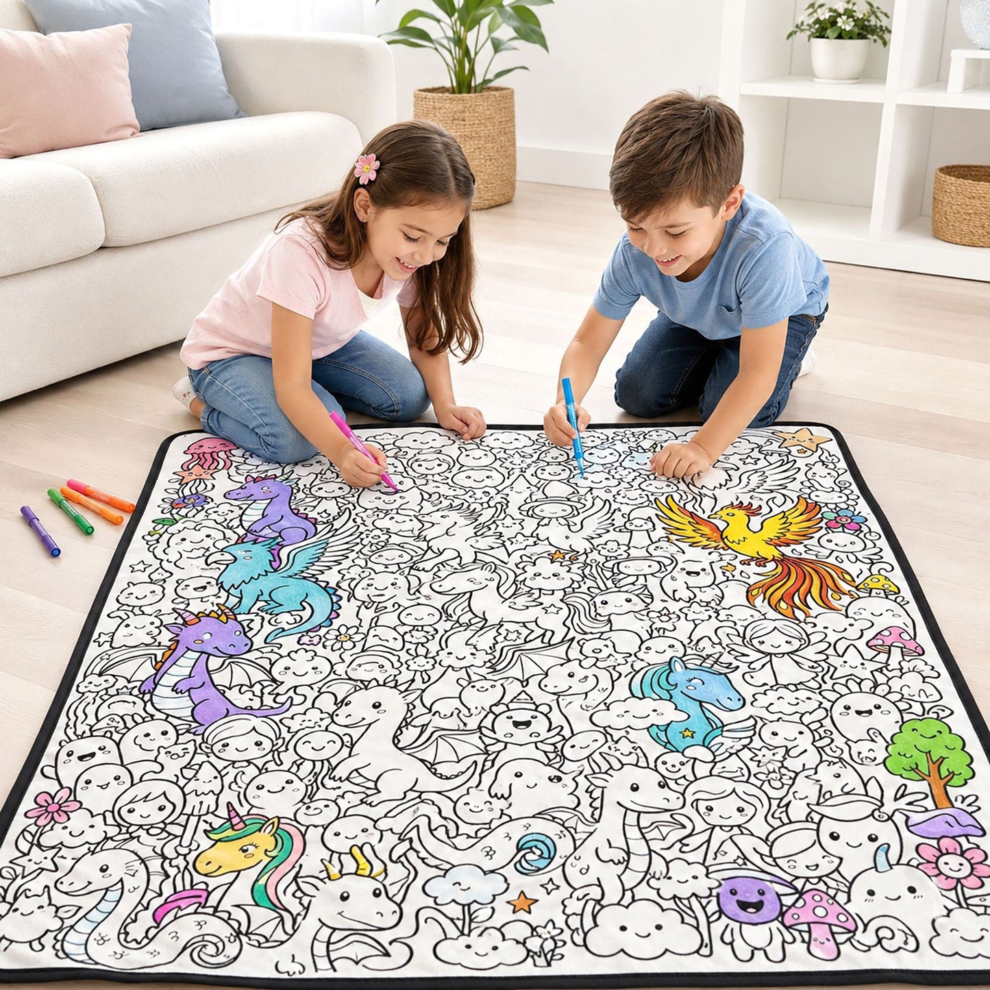 Zavrlyshop™ Coloring Blanket🖍️ Color It. Wash It. Repeat It! 🔄✨