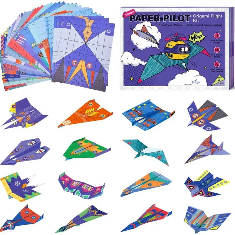 ⏰Creative DIY Paper Airplane Set For Kids
