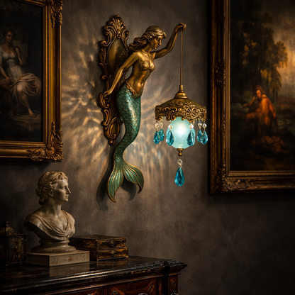Aurelia™ - Vintage Mythic Glow Wall Lamp (Mermaid & Elves Edition)