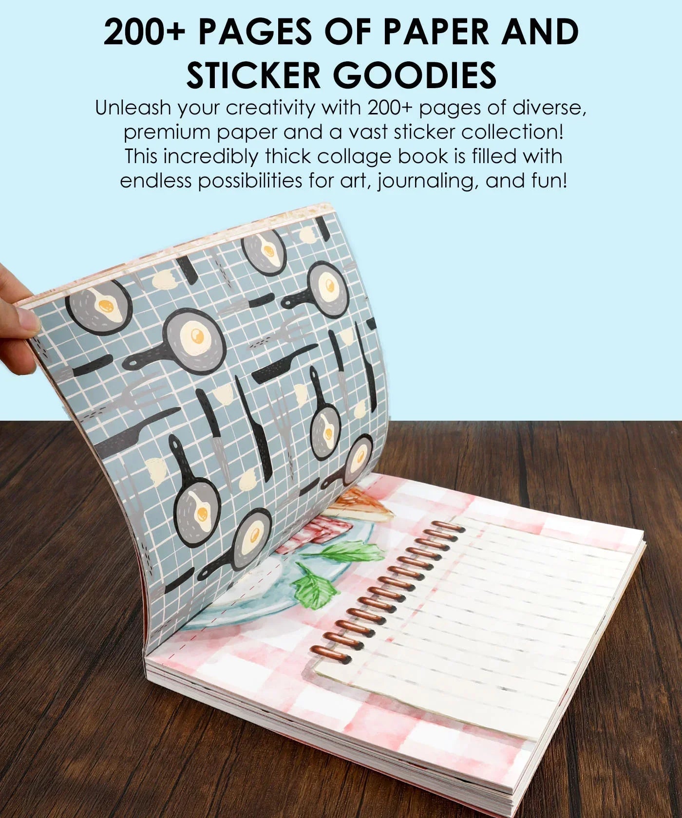 200+ Pages The Flavor Folio Collage Activity Book