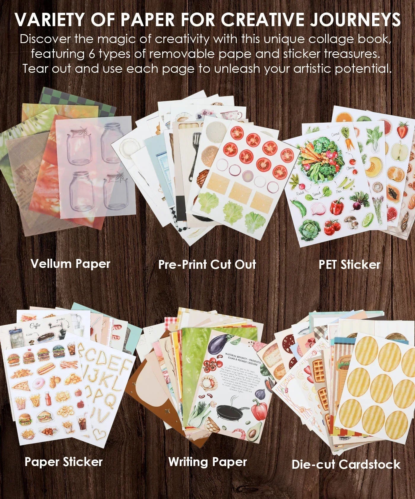 200+ Pages The Flavor Folio Collage Activity Book