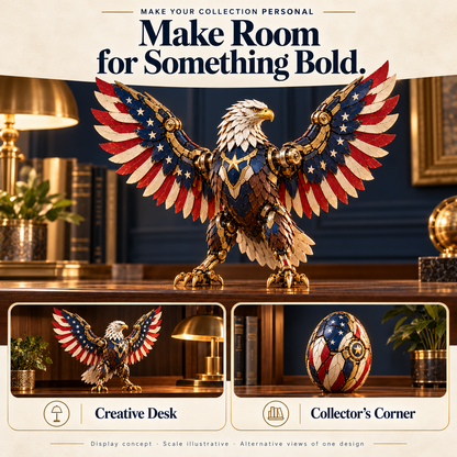 🔥LAST DAY 50% OFF -🦅 American Eagle Transforming Egg – Stars & Stripes Mechanical Figure with Bold Wing Details