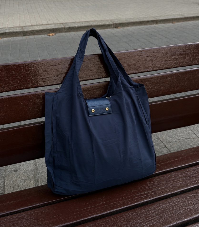 Mini Keychain Foldable Bag – Full-Size Reusable Tote for Groceries, Travel & Daily Errands