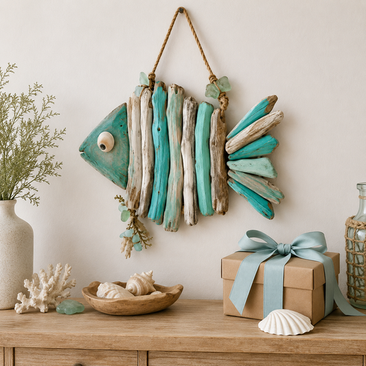 🌊🐟Lighted Coastal Fish Wall Decor
