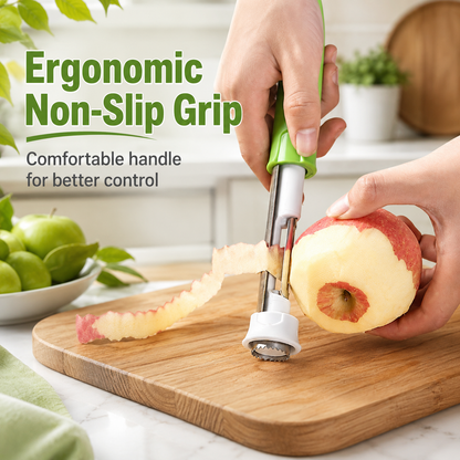 🍎 2-in-1 Retractable Fruit Corer & Peeler