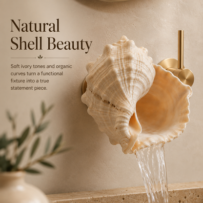 🐚Coastal Seashell Wall-Mount Faucet