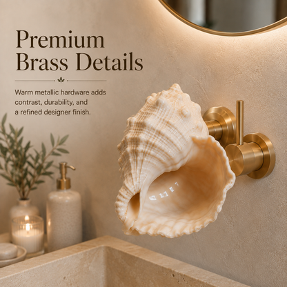 🐚Coastal Seashell Wall-Mount Faucet