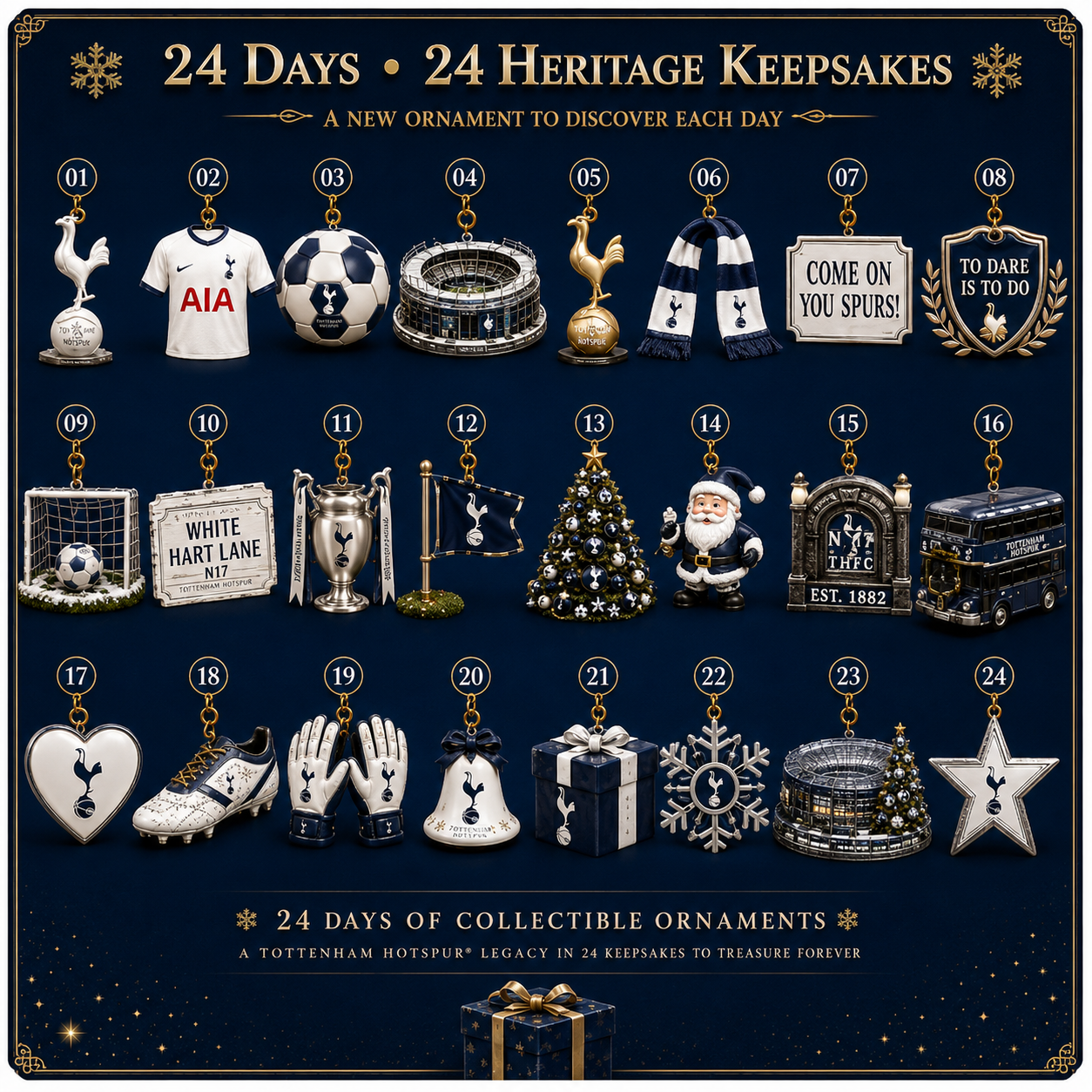 🎄 Come On You Spurs! Football Christmas Advent Calendar