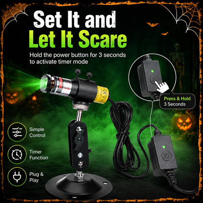 🎃Halloween Green Laser Fog Projector for Swamp Effect