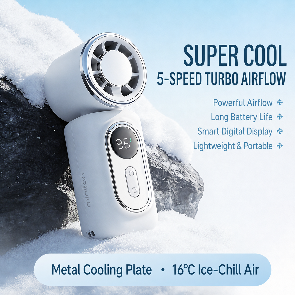 Stop Sweating! 🔥Get 50% OFF the Mini Ice-Chill Fan – The Only Portable Fan That Actually Chills the Air!