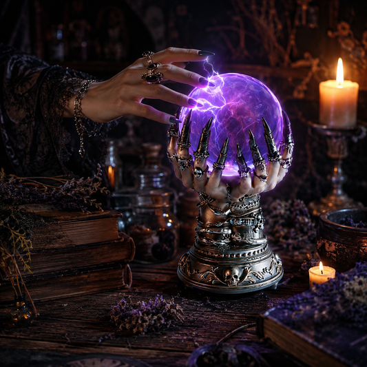 🔥🔥Dark Witch's Hand Lightning Crystal Ball - Touch to awaken the mysterious magic