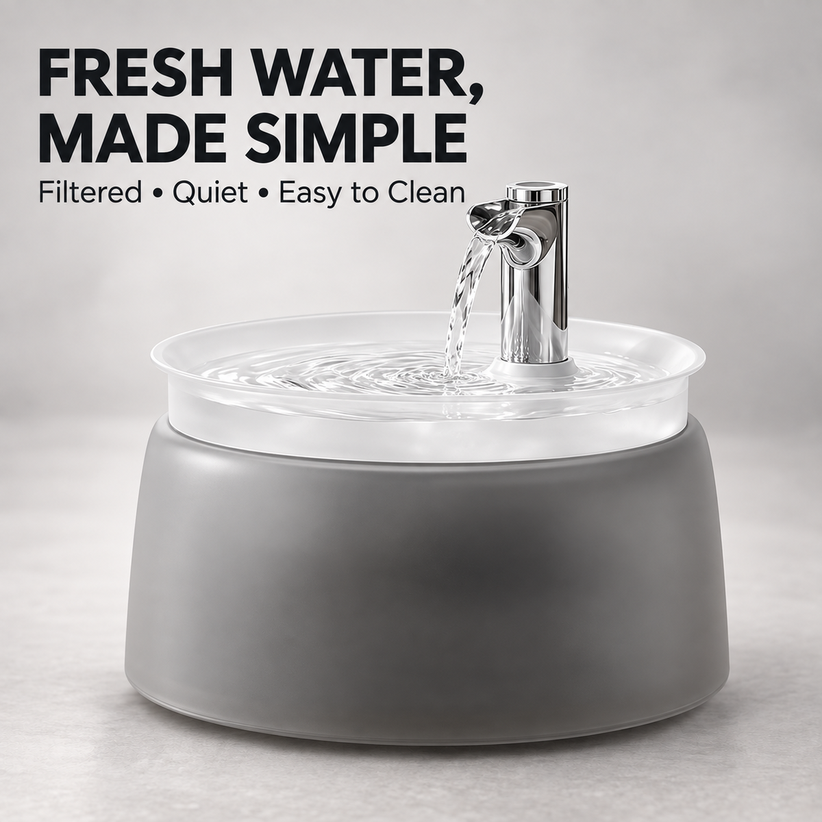 🐱Cat Water Fountain with Filter – Whisper-Quiet Wireless Pump for Fresh, Clean Water💧