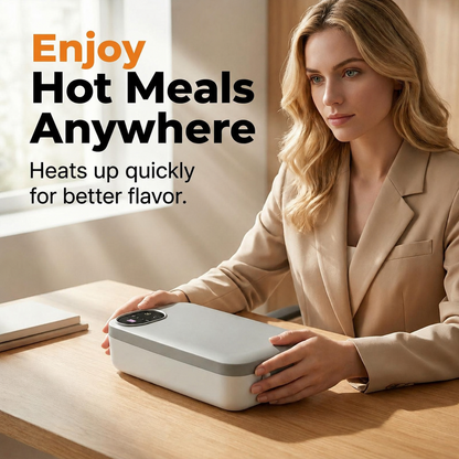 🎀RECHARGEABLE🍱⚡ Portable electric lunch box with self-heating 🔋🌡️