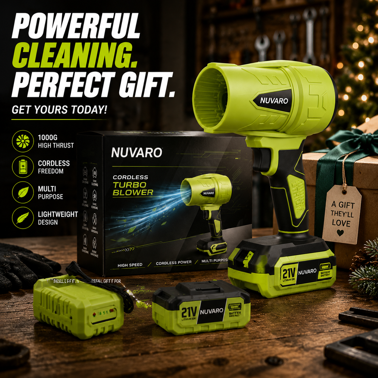 ⚡Turbo Jet Blower – 1000G Cordless Air Duster