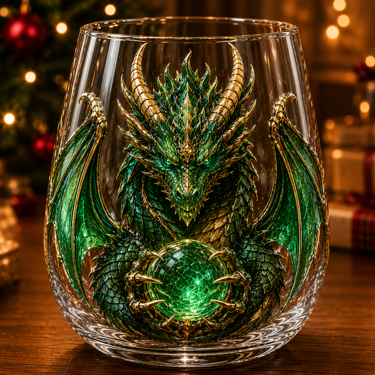 🐉 3D Mythic Dragon Glass Art Cup | Luxury Raised Fantasy Glassware for Whiskey✨