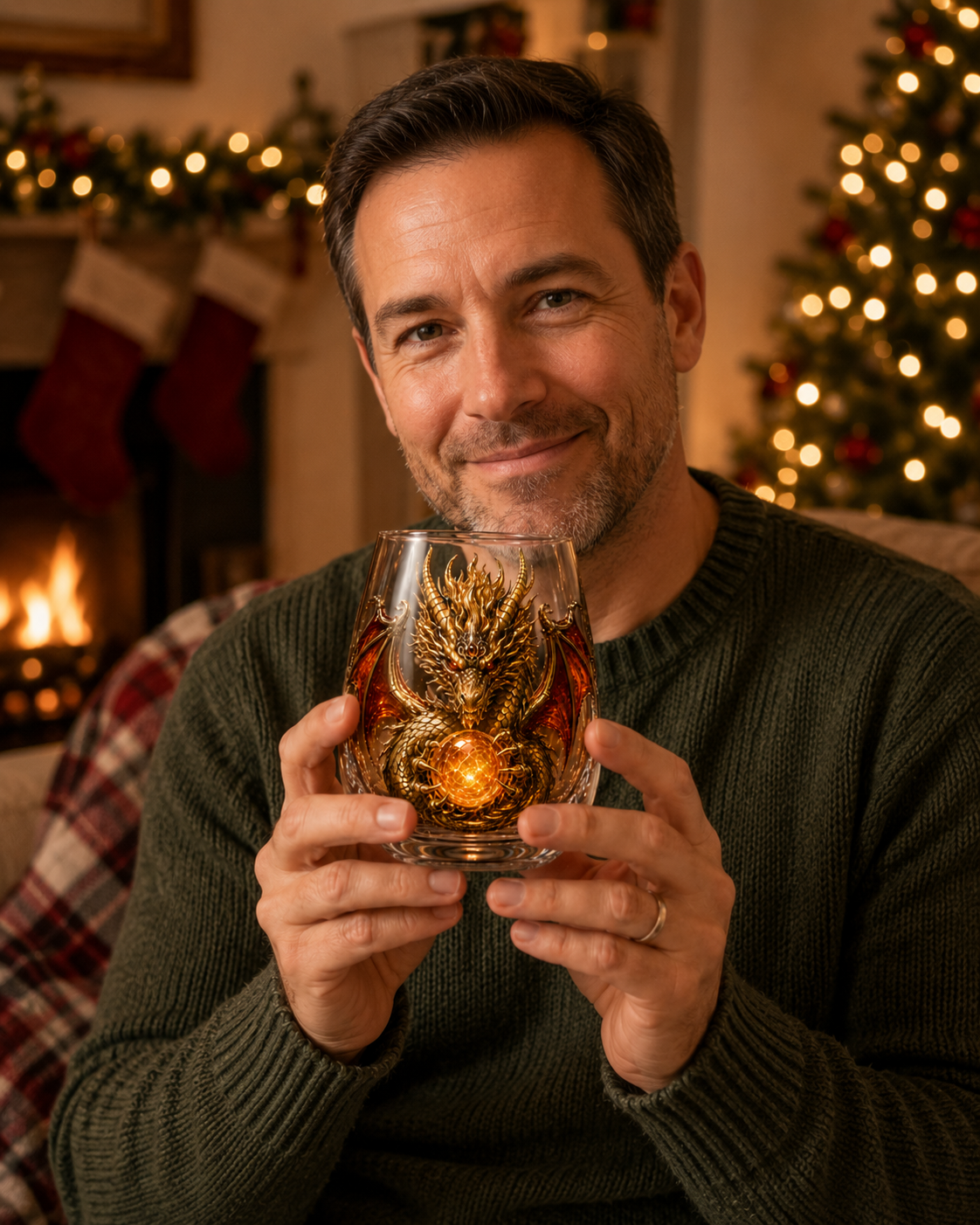 🐉 3D Mythic Dragon Glass Art Cup | Luxury Raised Fantasy Glassware for Whiskey✨