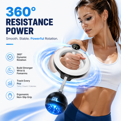 360° Wrist & Forearm Trainer | Upper Body Strength & Home Gym Tool