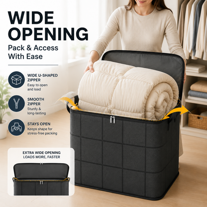 🔥 Hot sell! 🏠 XXL 210L Storage Bag – Large Capacity Moving & Closet Organizer for Quilts, Bedding & Sweaters