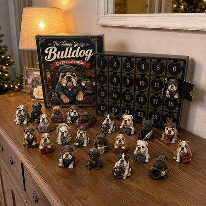 🔧 Vintage Garage Bulldog Advent Calendar 2026 – 24 Days of Classic Bulldog Garage Surprises