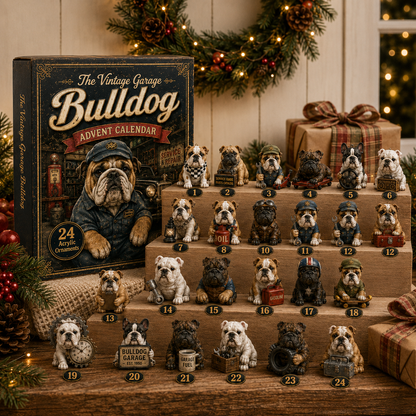 🔧 Vintage Garage Bulldog Advent Calendar 2026 – 24 Days of Classic Bulldog Garage Surprises