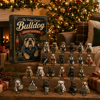 🔧 Vintage Garage Bulldog Advent Calendar 2026 – 24 Days of Classic Bulldog Garage Surprises