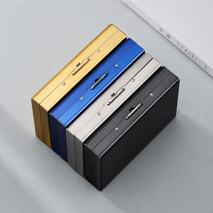 🔒 Slim RFID-Blocking Metal Card Holder
