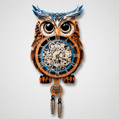 🕰️ 3D Wooden Mechanical Pendulum Clock Kit – 3 Unique Designs