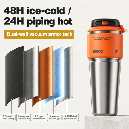 The Ultimate Hydration Upgrade: 24-Hour Ice Cold, 12-Hour Piping Hot! 🔥🧊