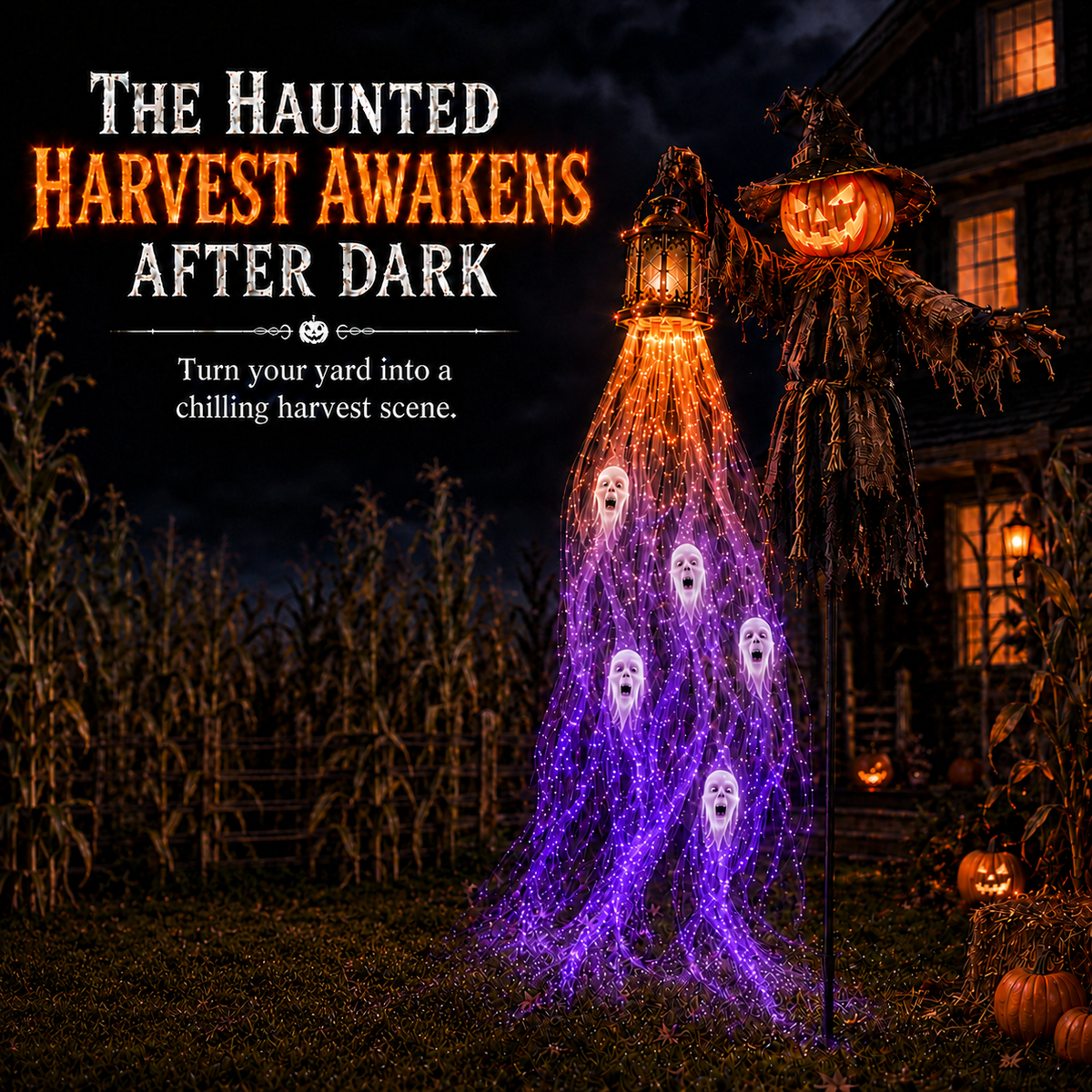 🧙‍♀️Animated Halloween Soul Harvester Garden Light Collection👻