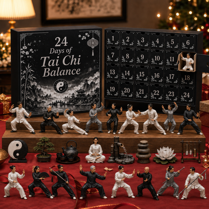 CHRISTMAS KICKOFF 40% OFF - 2026 Days of Tai Chi Balance Blind Box - 24-Day Festive Countdown, Tai Chi Collectible Figures Blind Box - Gift For Tai Chi Lovers