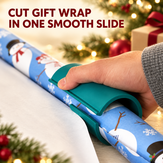 🎁🔥 One-Slide Gift Wrap Cutter – Clean, Straight Cuts Without Scissors