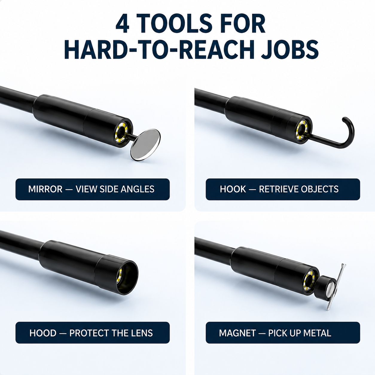 🔍 HD Borescope Inspection Camera for iPhone and Android
