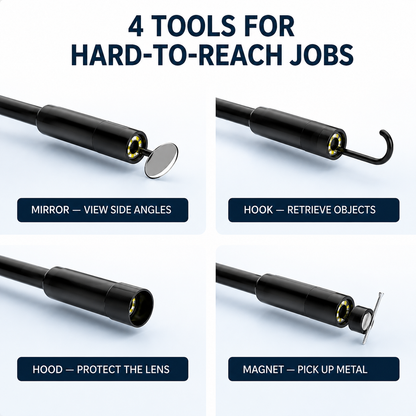 🔍 HD Borescope Inspection Camera for iPhone and Android