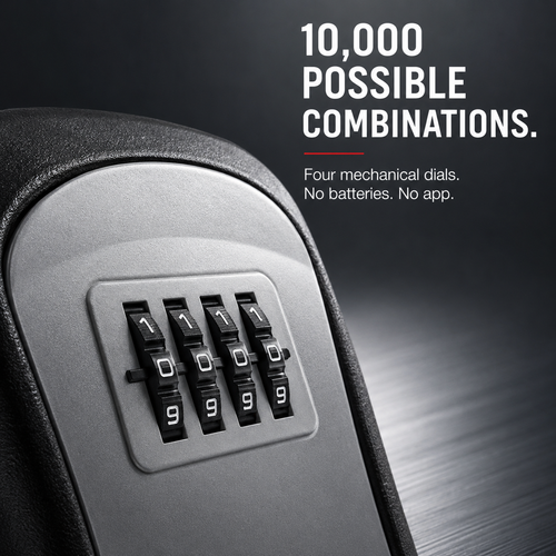 Never Get Locked Out Again 🔐 | 4-Digit Wall-Mounted Key Lock Box