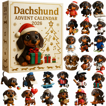 🎄🐾 2026 Dachshund Advent Calendar 🐶✨