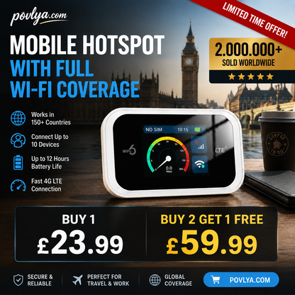 2026 HOT SALE50K+ SOLD! 50% OFF! Mobile Hotspot – Portable WiFi, full coverage anywhere. No contract, no setup. Stay connected on the go!