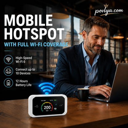 2026 HOT SALE50K+ SOLD! 50% OFF! Mobile Hotspot – Portable WiFi, full coverage anywhere. No contract, no setup. Stay connected on the go!