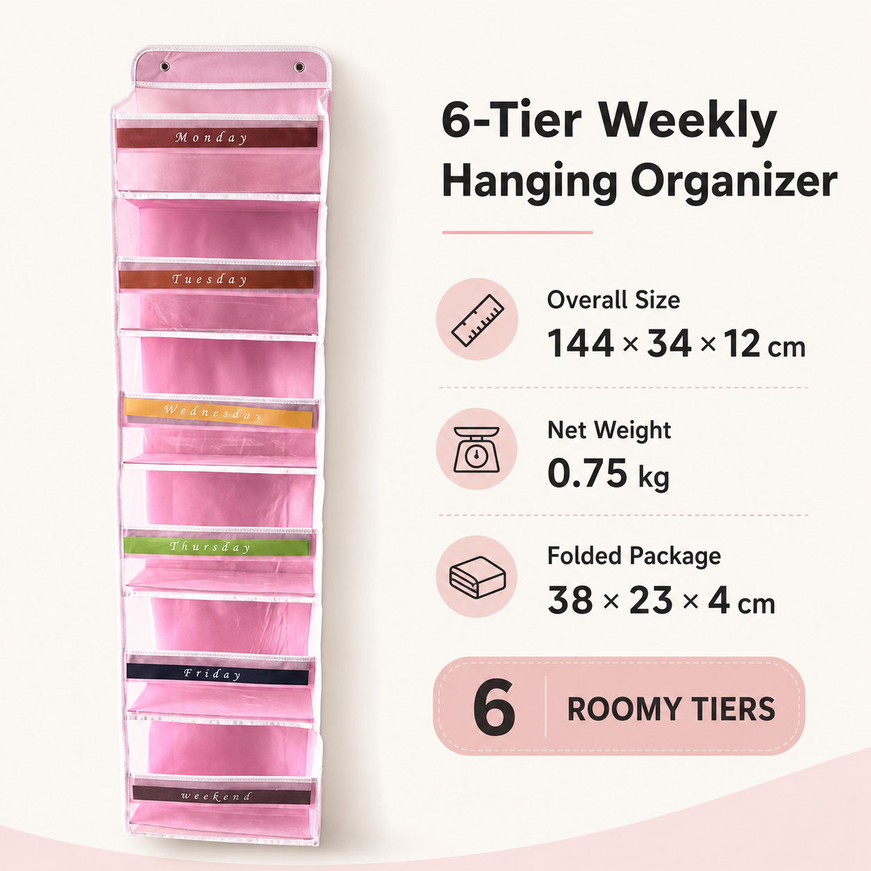🔥49% OFF🔥6-Tier Large-Capacity Hanging Organizer
