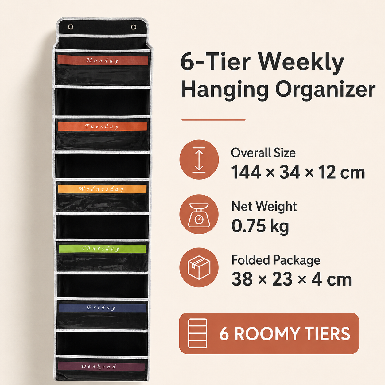 🔥49% OFF🔥6-Tier Large-Capacity Hanging Organizer
