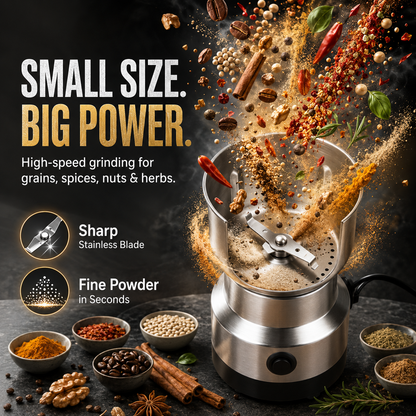 High-Speed Stainless Steel Grain Grinder