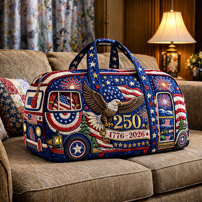 ?LAST DAY 50% OFF ??? American 250th Anniversary Quilted Travel Duffle Bag