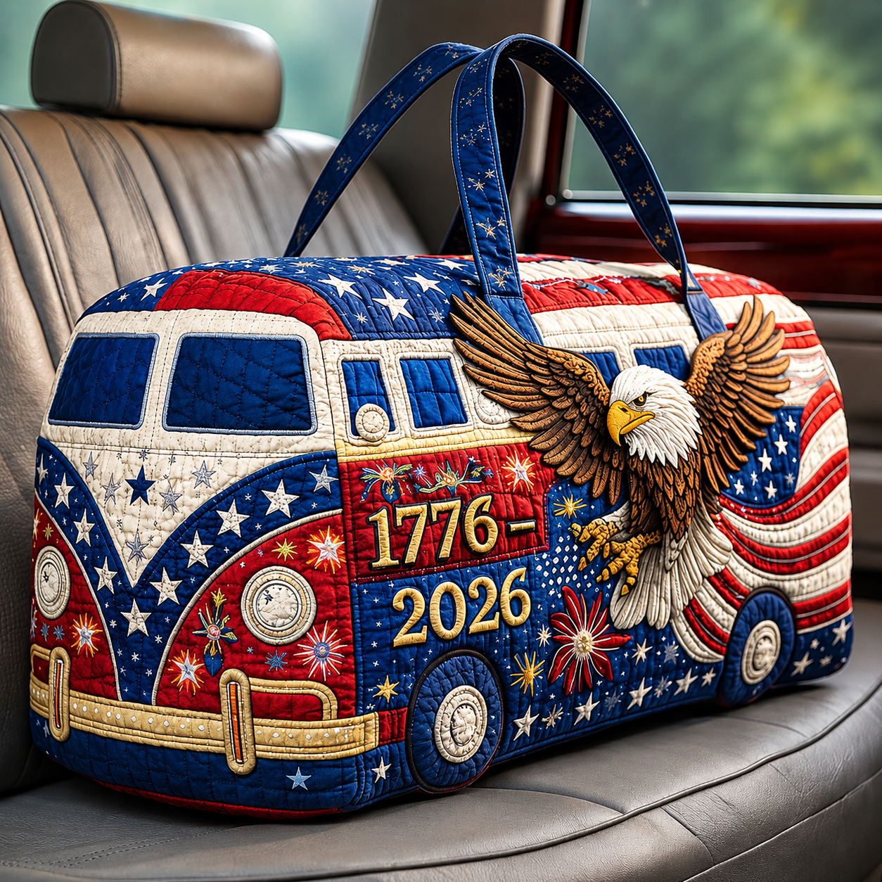 ?LAST DAY 50% OFF ??? American 250th Anniversary Quilted Travel Duffle Bag