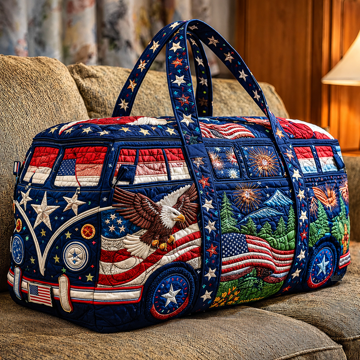 ?LAST DAY 50% OFF ??? American 250th Anniversary Quilted Travel Duffle Bag