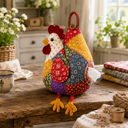 🐔40% OFF | Vintage Patchwork Chicken & Duck Hanging Tissue Holder