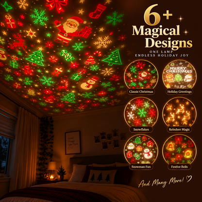 USB Christmas Tree Projector – Instant Holiday Magic Ceiling Light