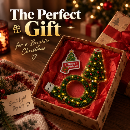 USB Christmas Tree Projector – Instant Holiday Magic Ceiling Light