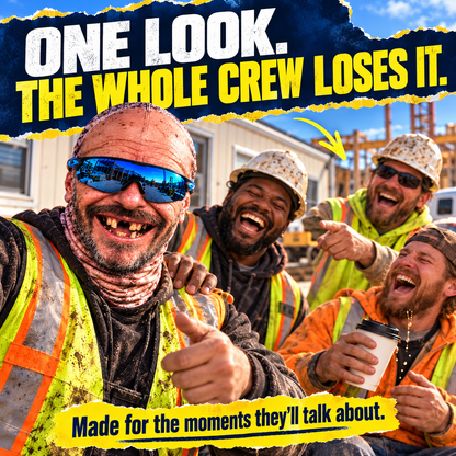 😂 Funny Construction Worker Face Ski Mask – Jobsite Prank Gift