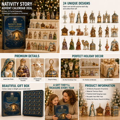 🎅 2026 Christmas Gift 56% Off--✨🎄 2026 Nativity Story Advent Calendar – 24 Days of Sacred Christmas Surprises