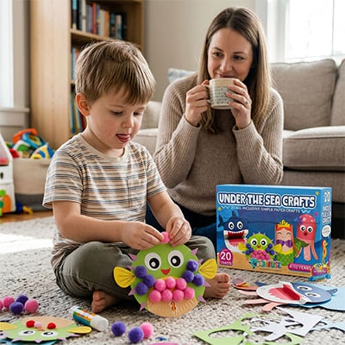 🎁80K+ SOLD!🎁Children's Educational Toy Material Kit.The Zero-Prep Craft Kit That’s Saving Parents’ Sanity (And Kids Love It Too!)