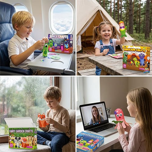 🎁80K+ SOLD!🎁Children's Educational Toy Material Kit.The Zero-Prep Craft Kit That’s Saving Parents’ Sanity (And Kids Love It Too!)